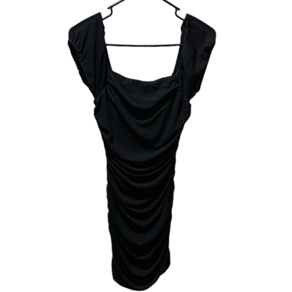 ❤️❤️HP❤️❤️Lulus Mesh Ruched Bodycon Mini Dress Size Small - Picture 3 of 6